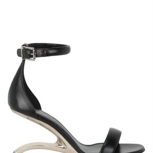 Alexander McQueen ARC Black Ankle Strap Heels